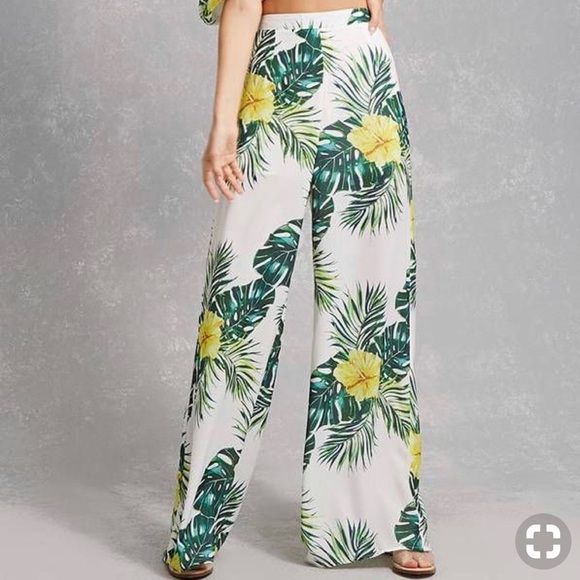 Forever 21 Pants - Tropical wide leg pants
